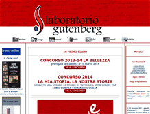 Tablet Screenshot of laboratoriogutenberg.it